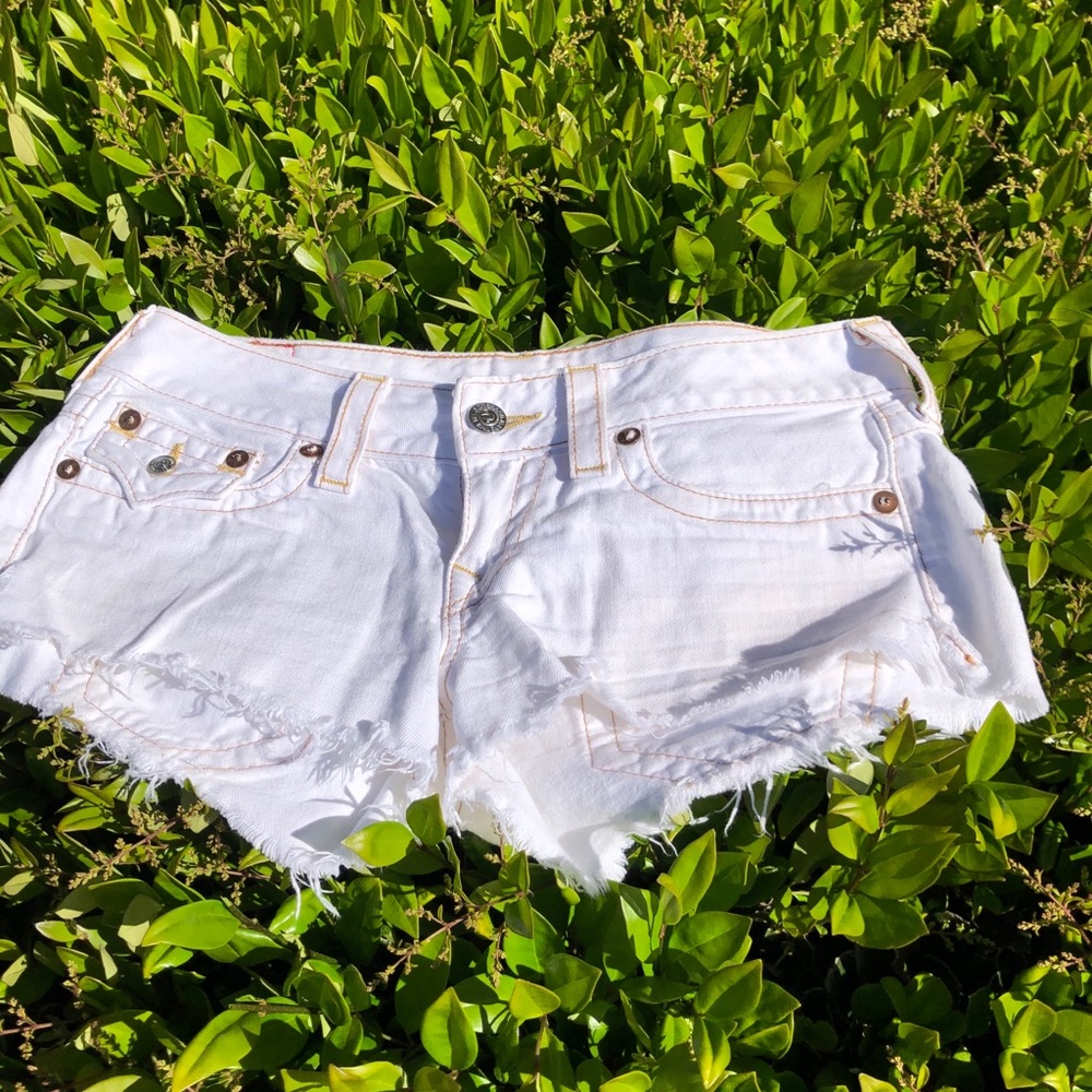 True Religion Joey cut off shorts